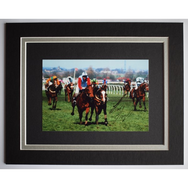 Jimmy Frost Signed Autograph 10x8 photo display Horse Racing AFTAL COA